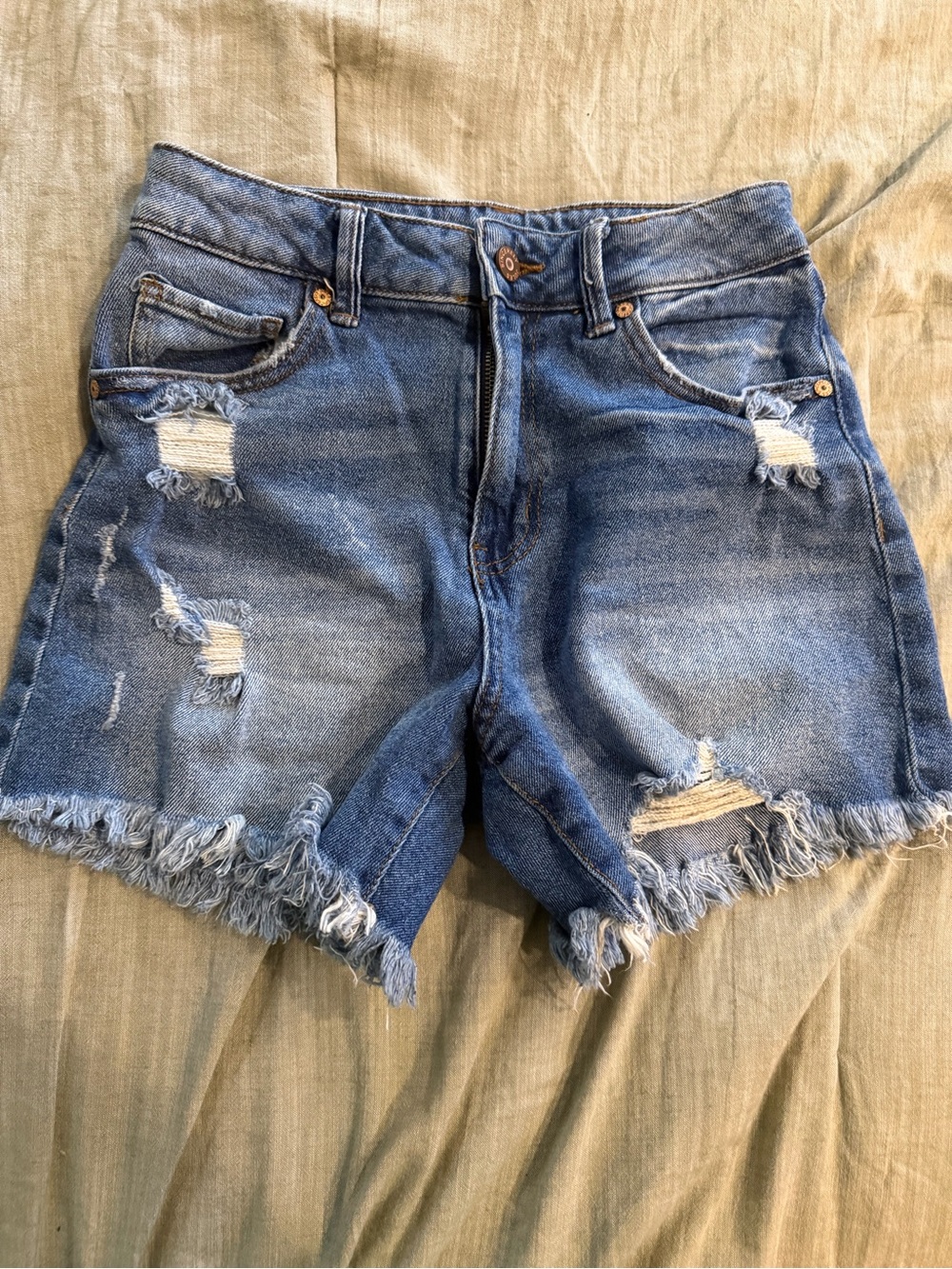 Sincerely Jules size 3/26 Women's Blue Distressed Denim Shorts